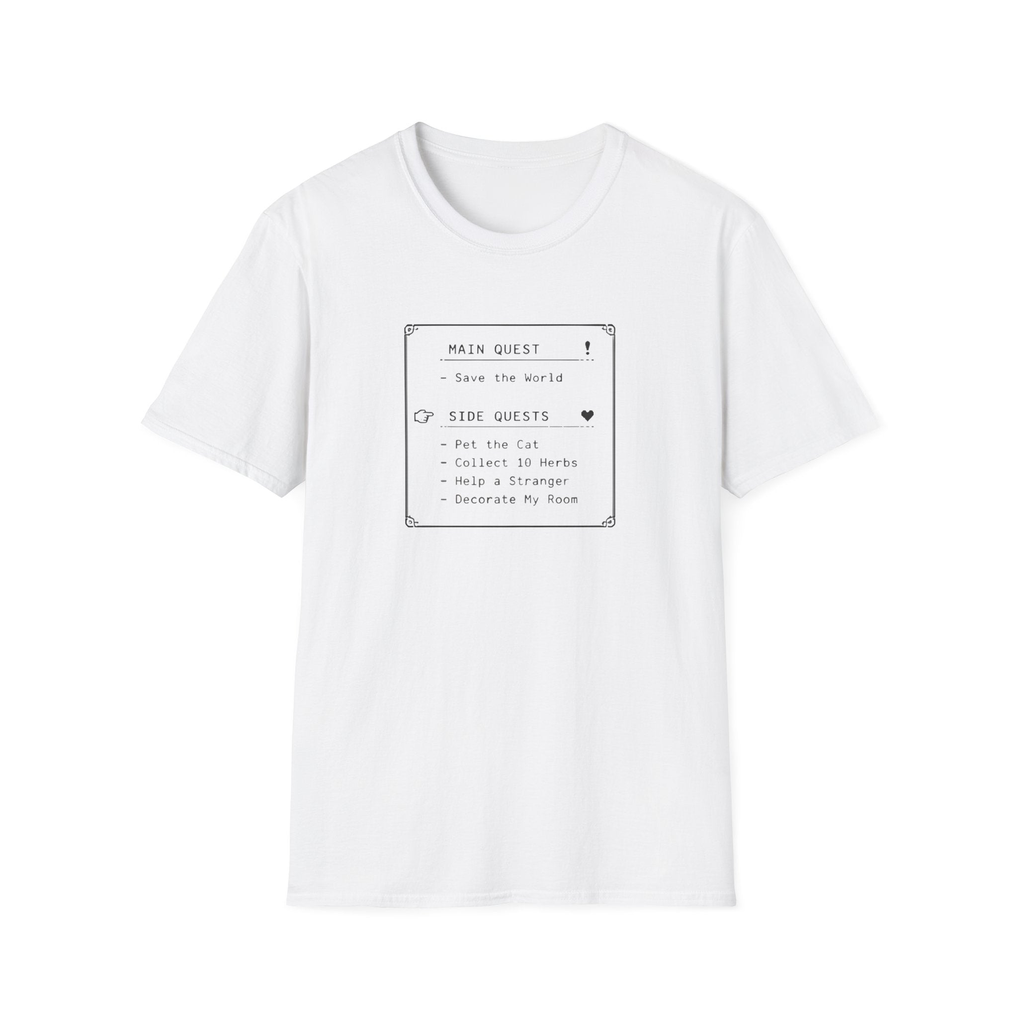 Side Quest Main Menu T-shirt