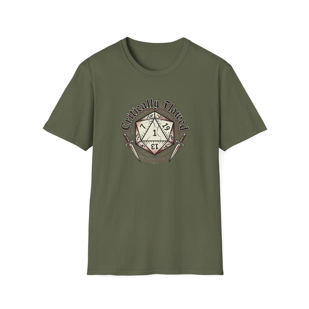Critically Flawed D20 T-Shirt