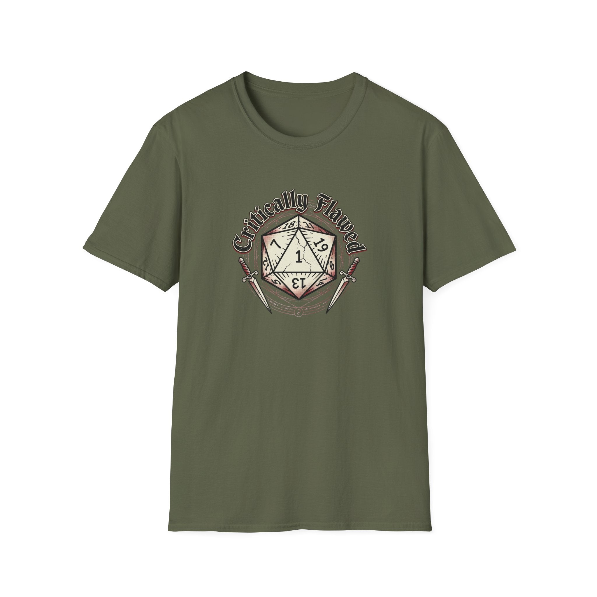 Critically Flawed D20 T-Shirt