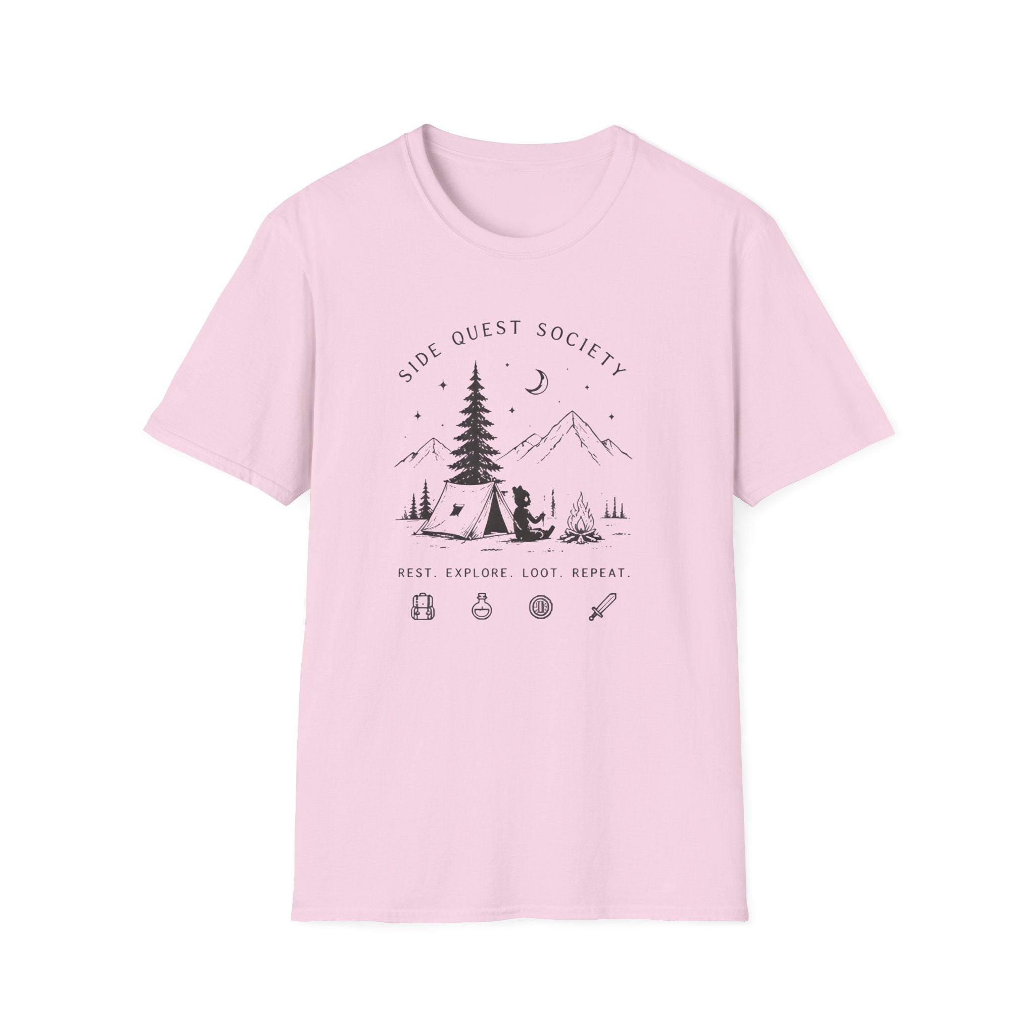 Side Quest Society Camping T-shirt