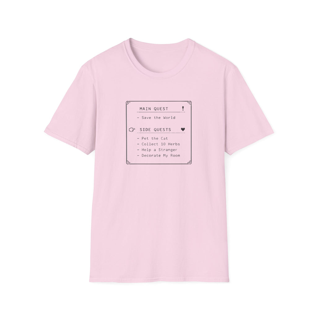 Side Quest Main Menu T-shirt