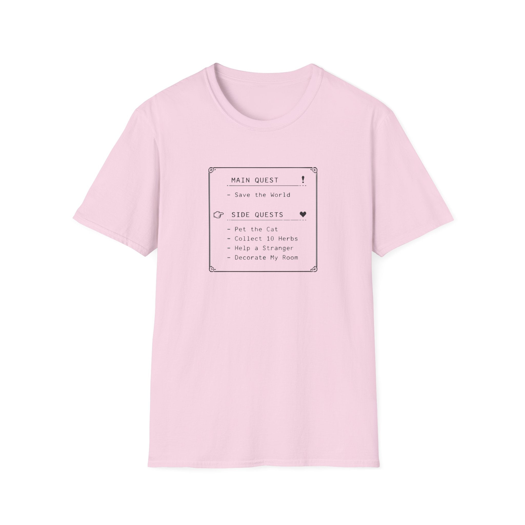 Side Quest Main Menu T-shirt
