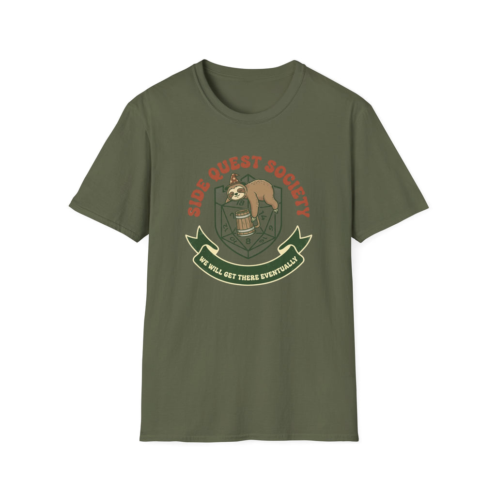 Side Quest Sloth Society T-shirt