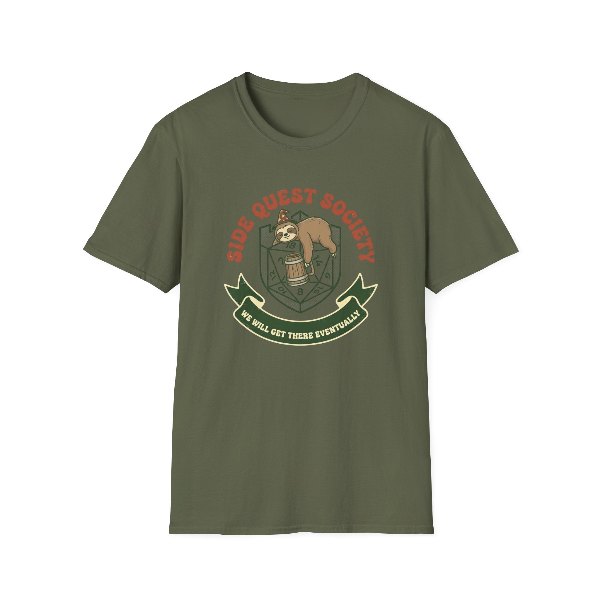 Side Quest Sloth Society T-shirt