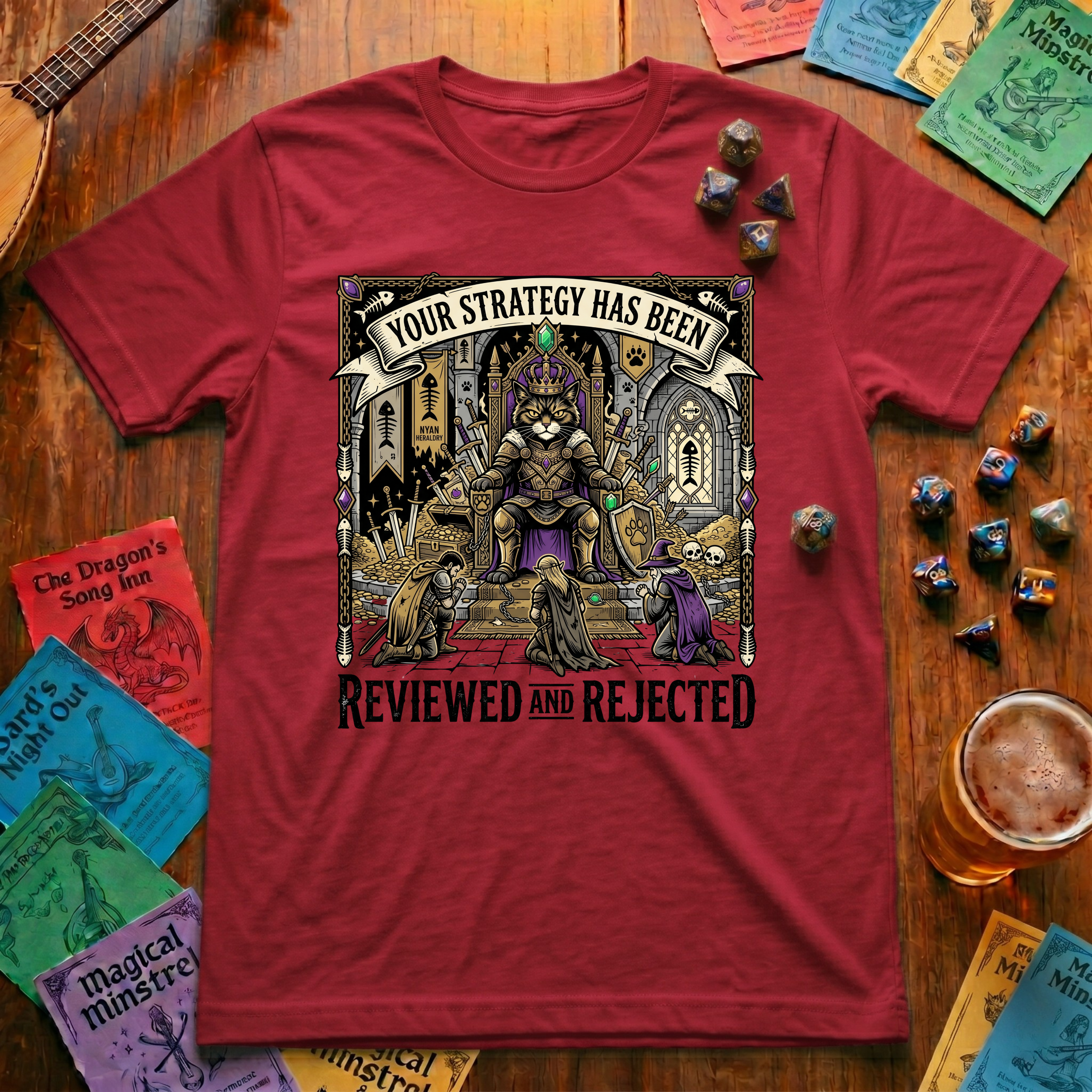 Reviewed and Rejected Cat T-shirt
