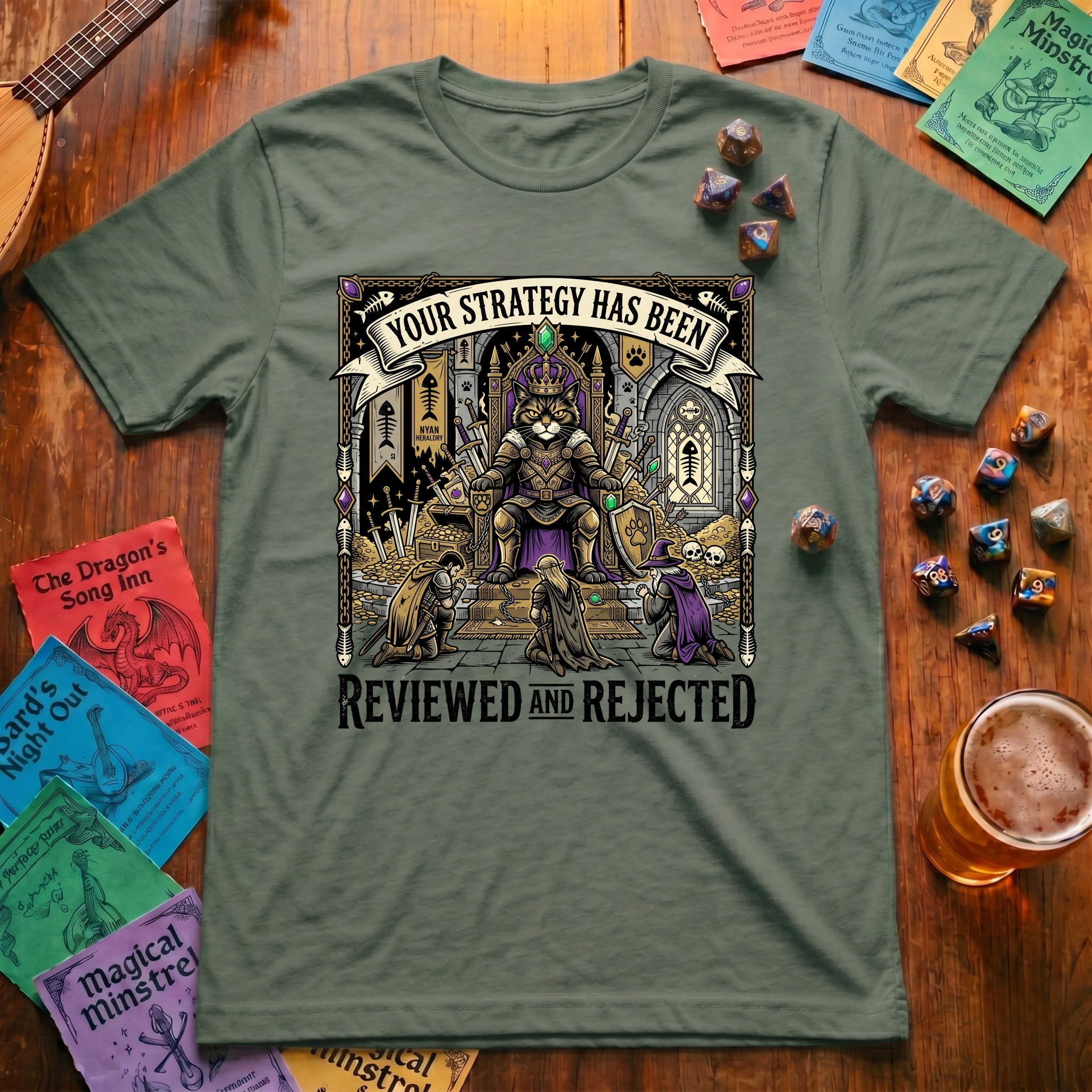 Reviewed and Rejected Cat T-shirt