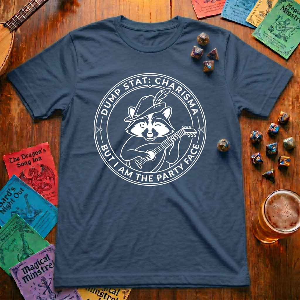 Raccoon Bard T-shirt