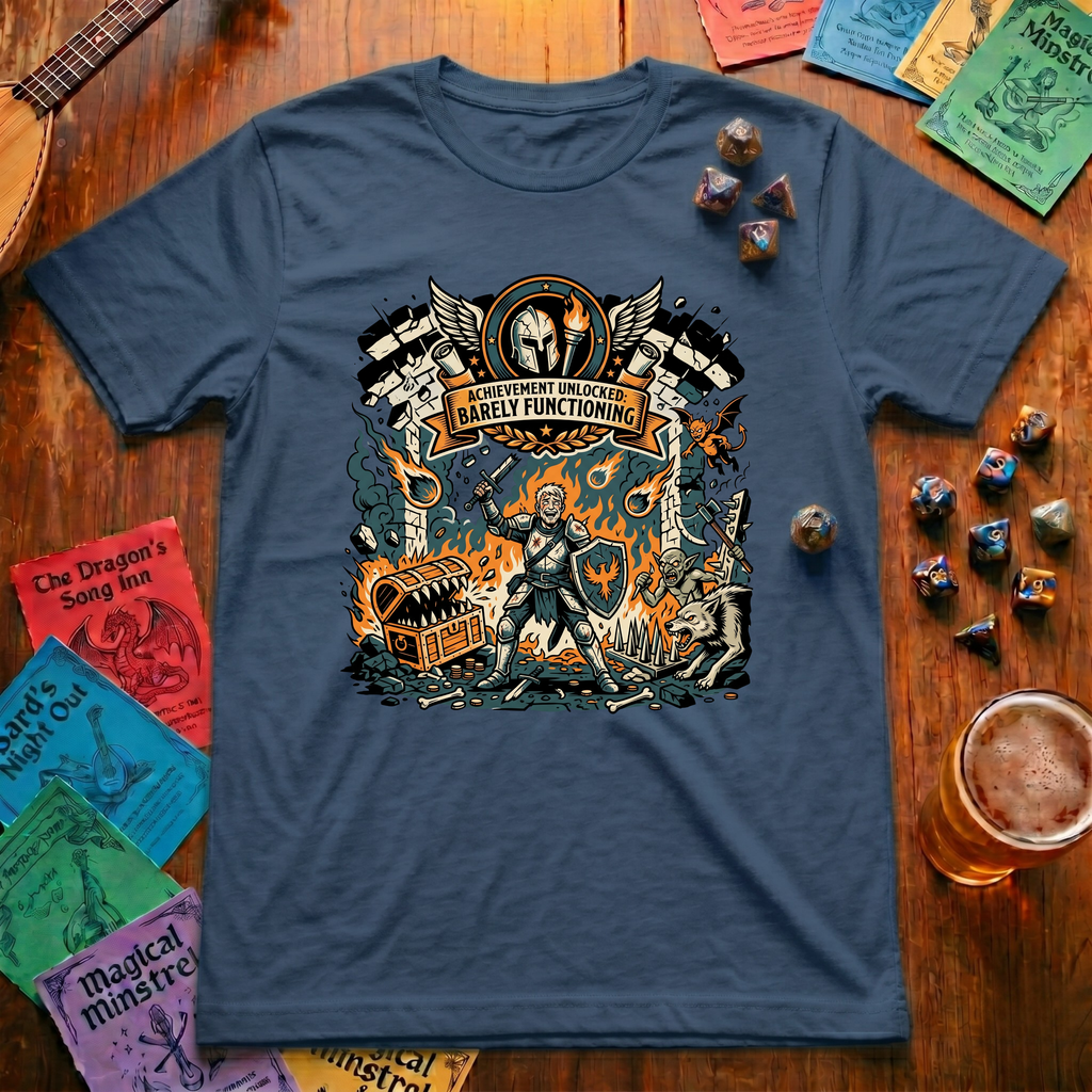 Achievement Unlocked: Barely Functioning T-shirt
