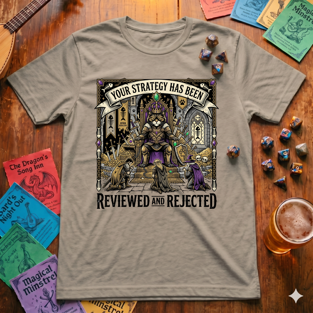 Reviewed and Rejected Cat T-shirt