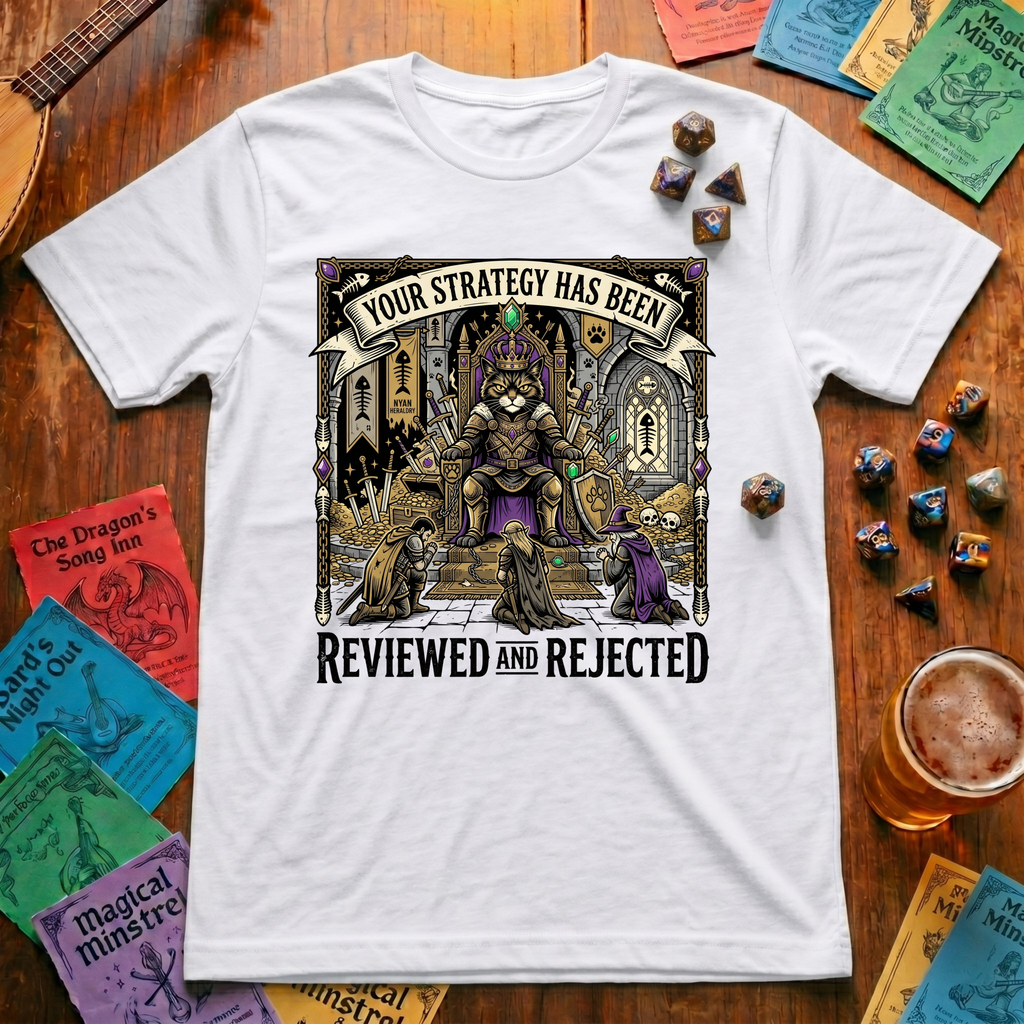 Reviewed and Rejected Cat T-shirt