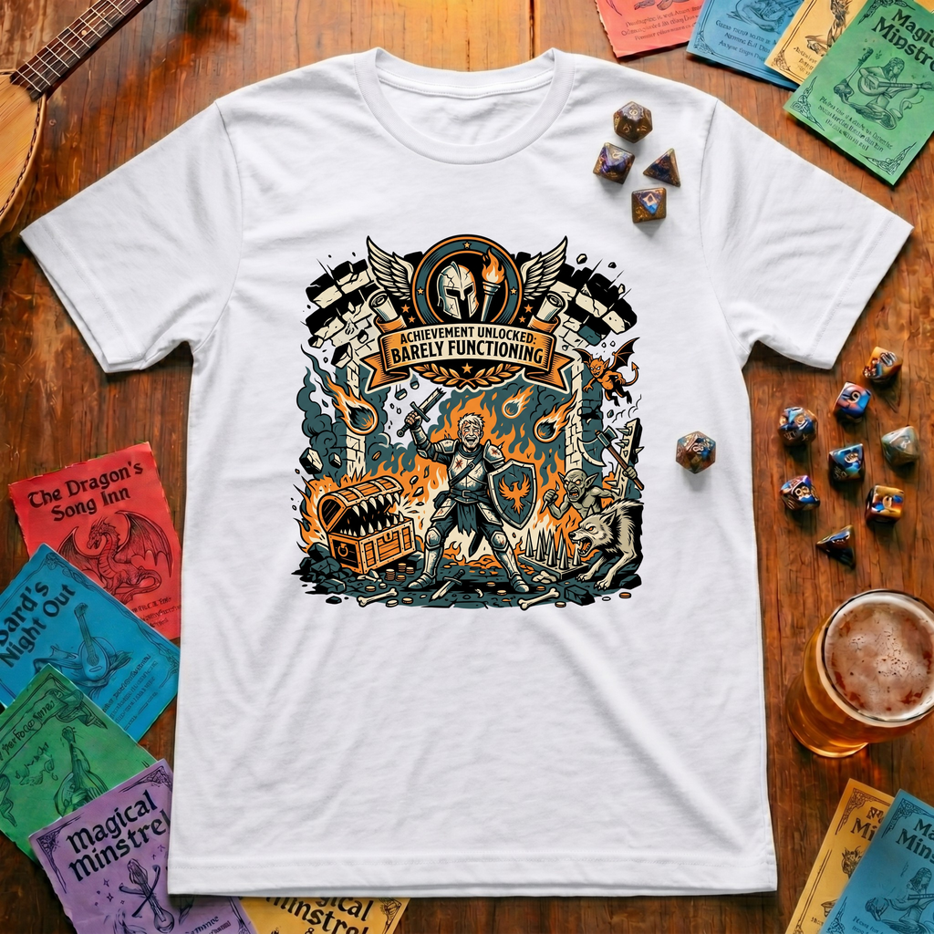 Achievement Unlocked: Barely Functioning T-shirt