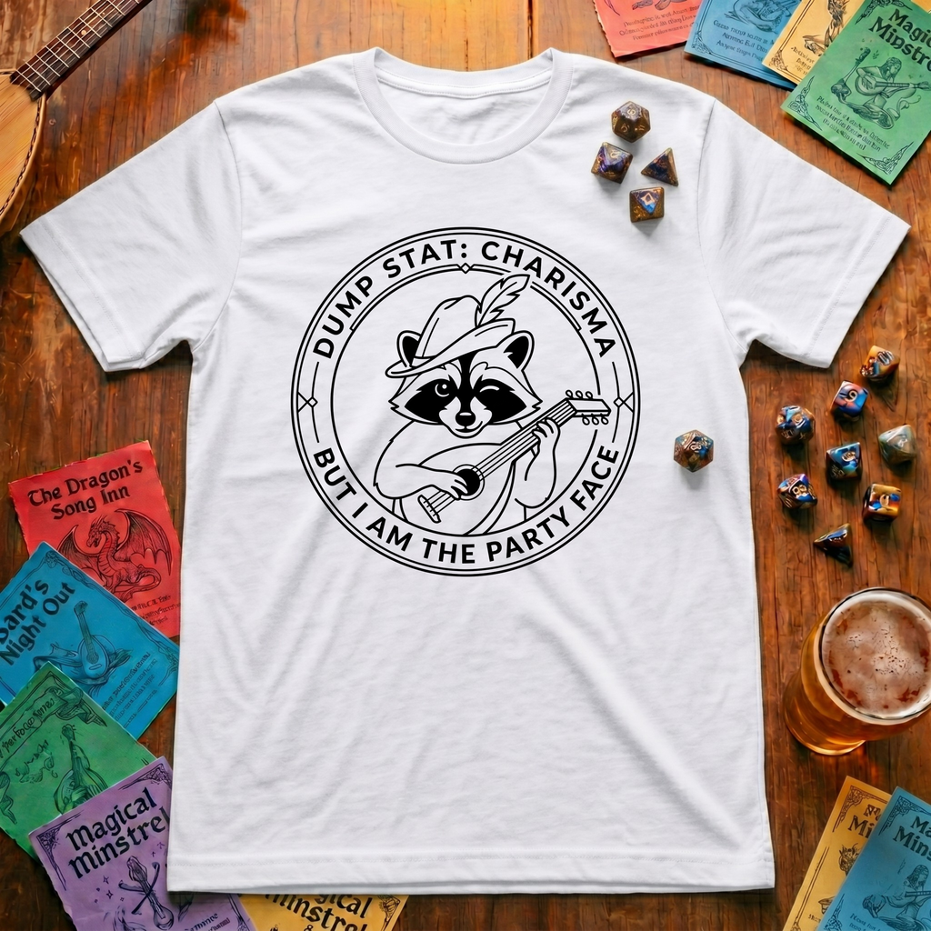 Raccoon Bard T-shirt
